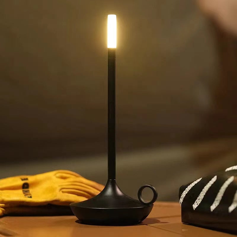 Vintage-style candle table lamp for a warm home glow