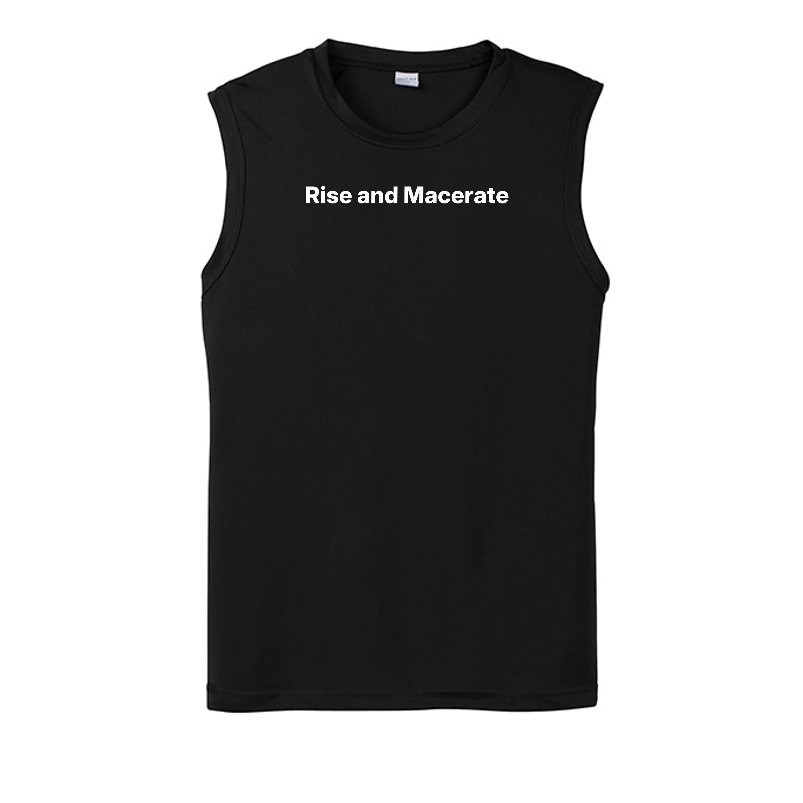 rise and macerate muscle graphic apparel