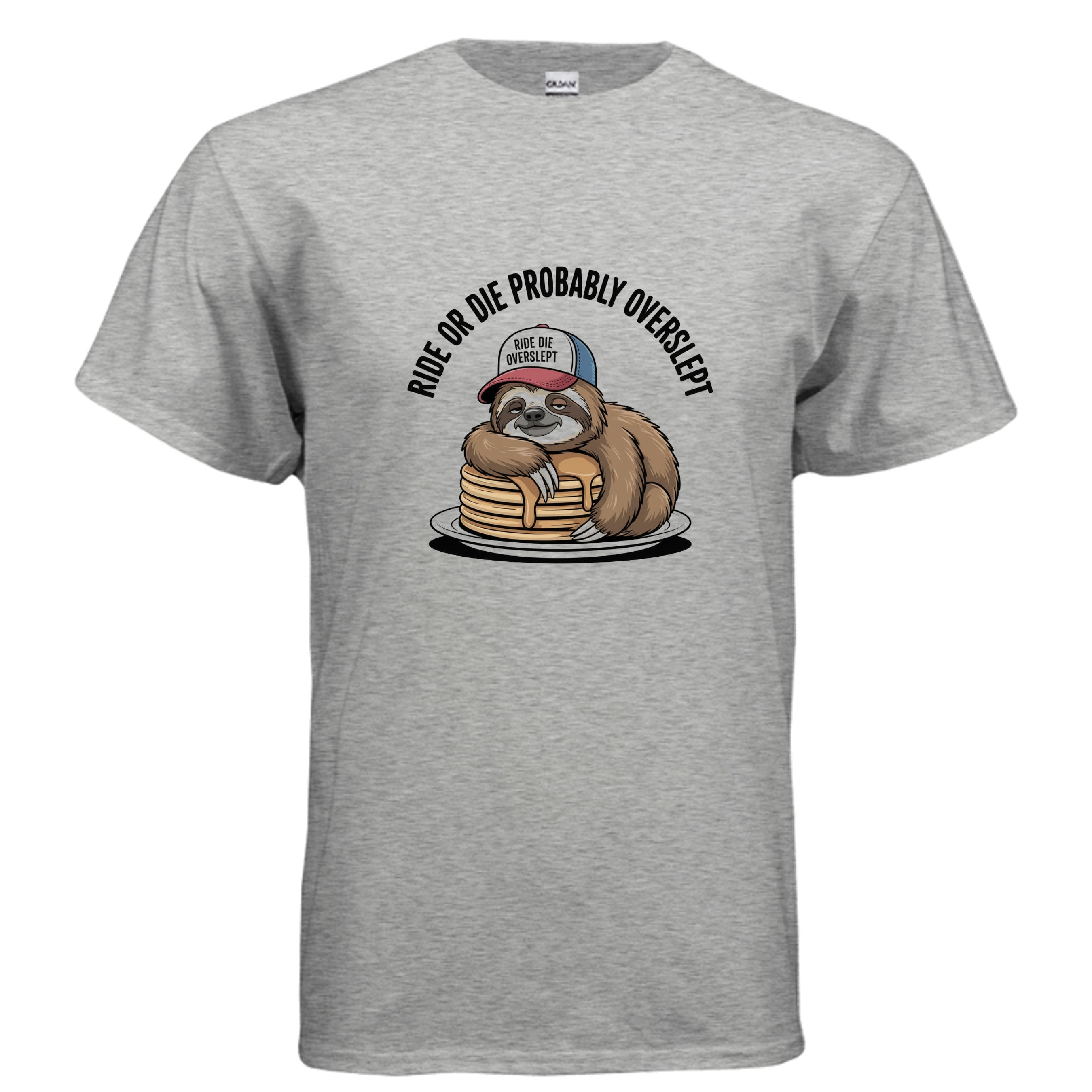 sloth ride or die graphic apparel