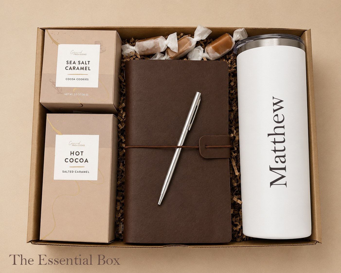 Personalized corporate welcome gift box