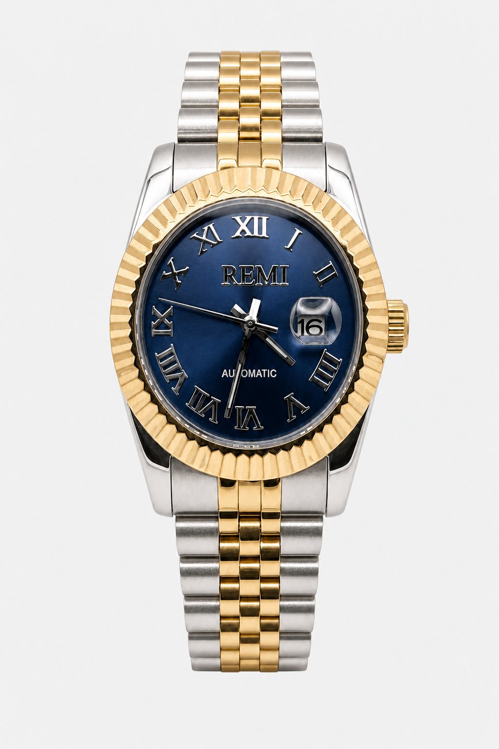 monarch dress two tone blue dial
