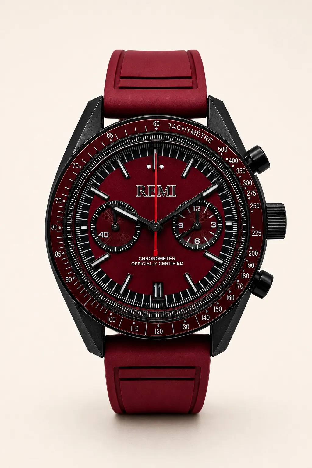 Pursuit Chronograph - Deep Red