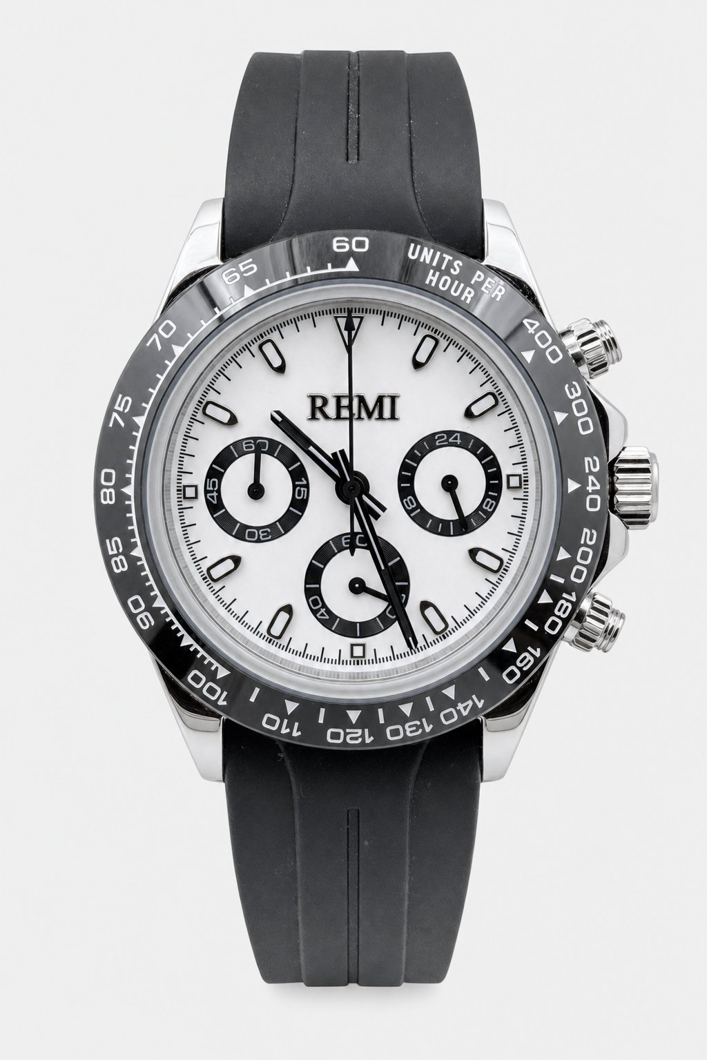 Pursuit Chronograph - White Panda Black Strap