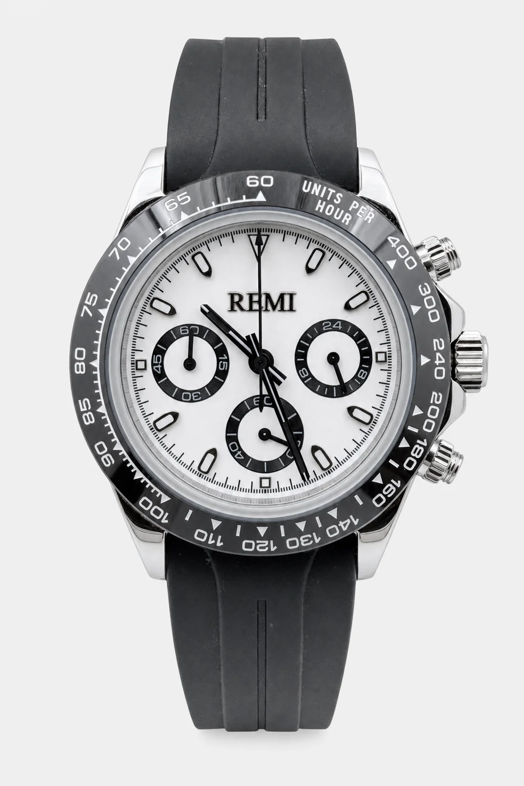 Pursuit Chronograph - White Panda Black Strap
