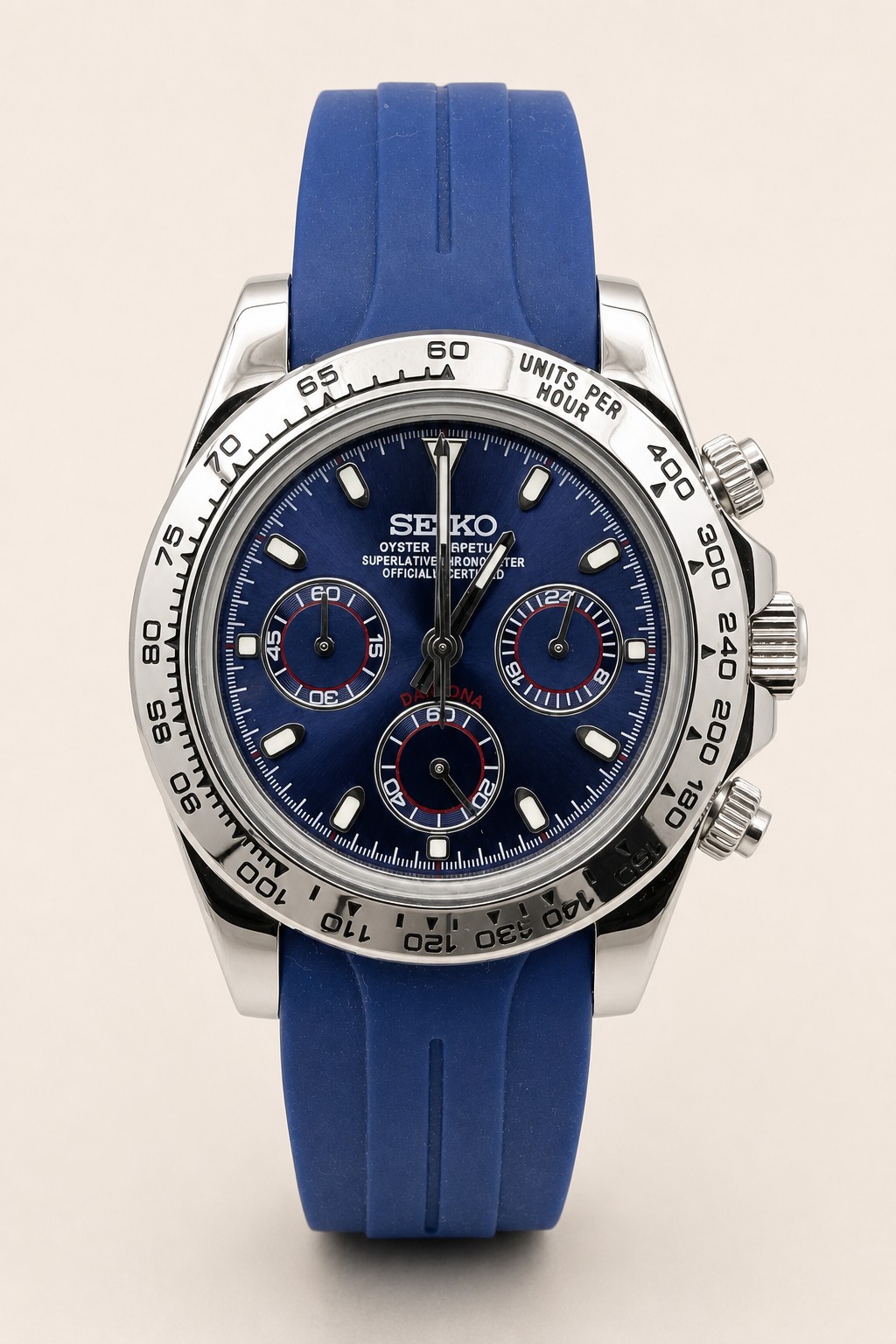 Seiko Mod Chronograph - Blue