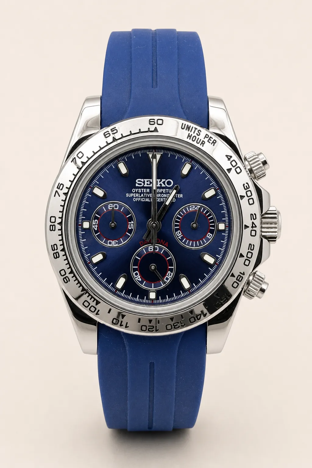 Seiko Mod Chronograph - Blue