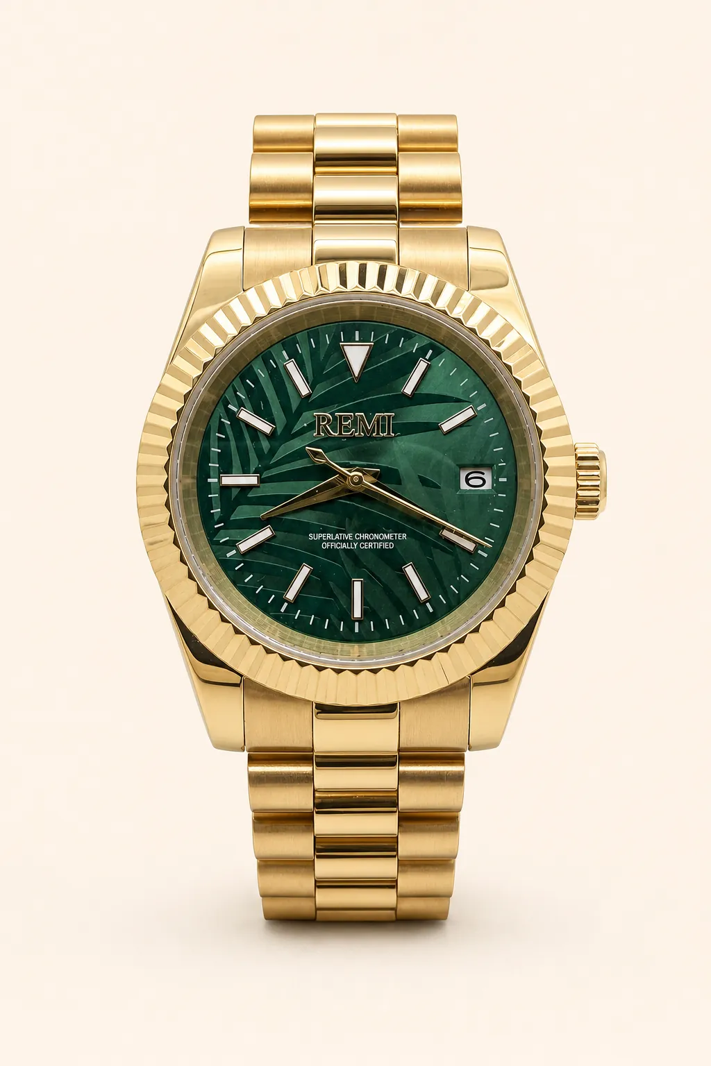 Sovereign Dress - Gold Palm, SS 39mm
