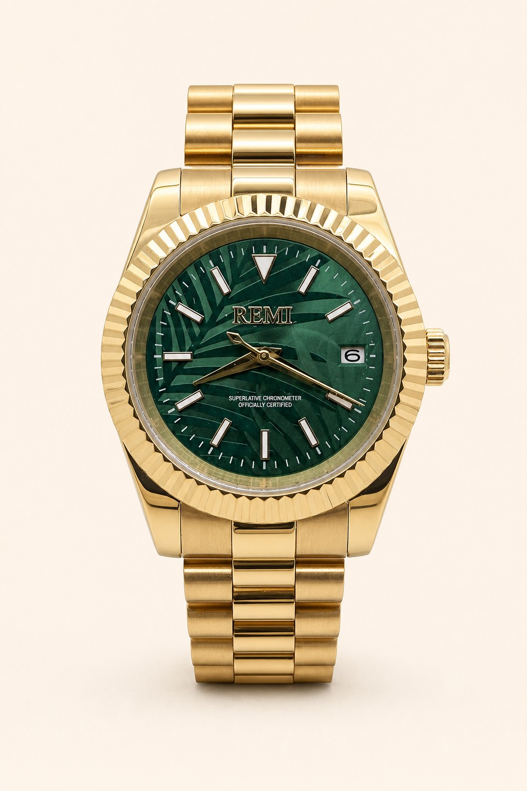 Sovereign Dress - Gold Palm, SS 39mm