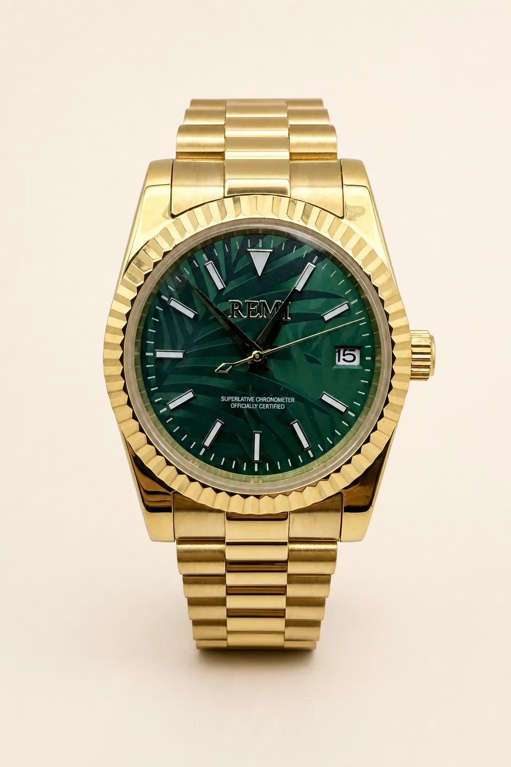 Sovereign Dress - Gold Palm, SS 36MM