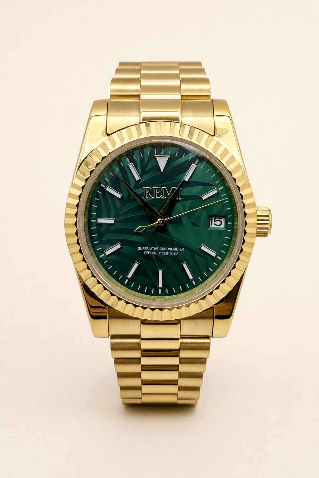 Sovereign Dress - Gold Palm, SS 36MM