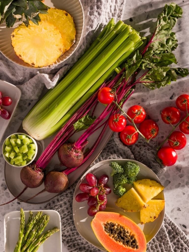 NOX ingredients including beetroot and fruits