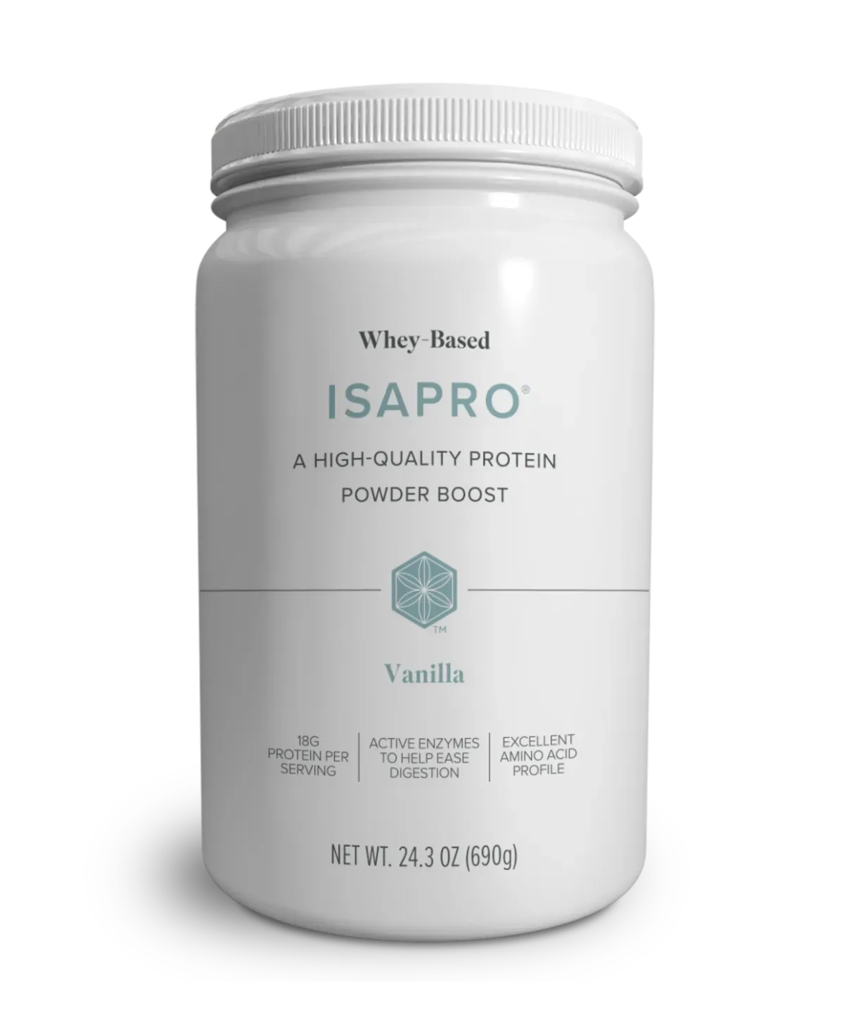 Whey-Based IsaPro® Protein packaging