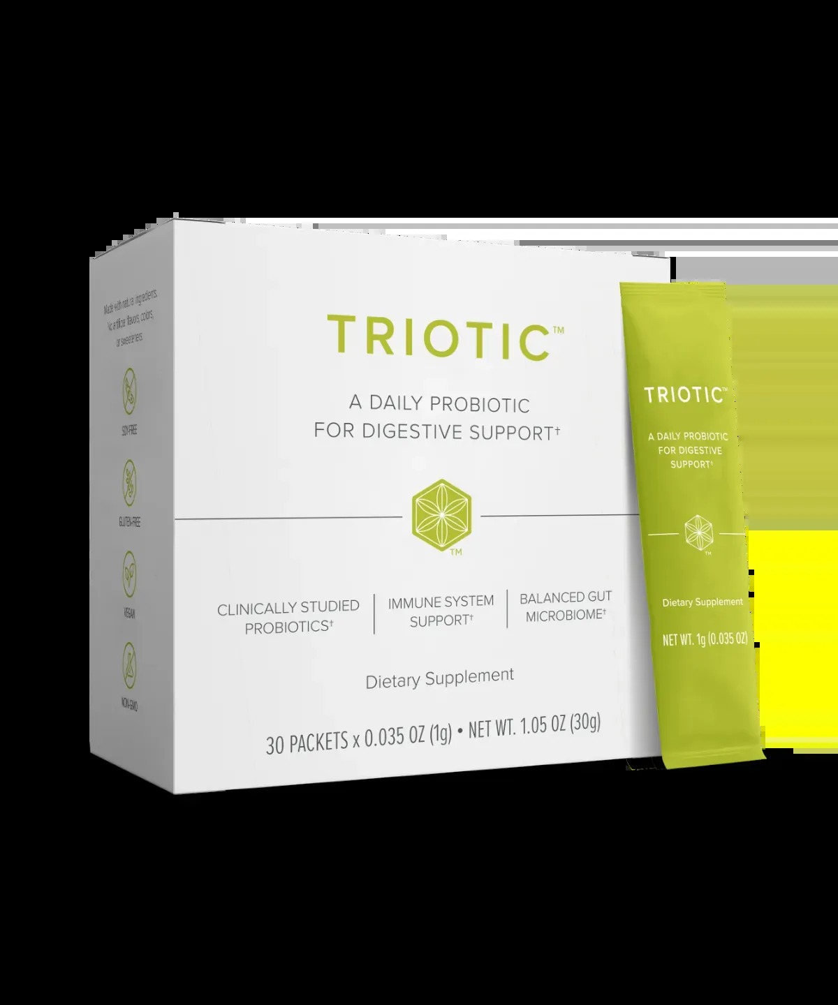 Triotic probiotic powder packets