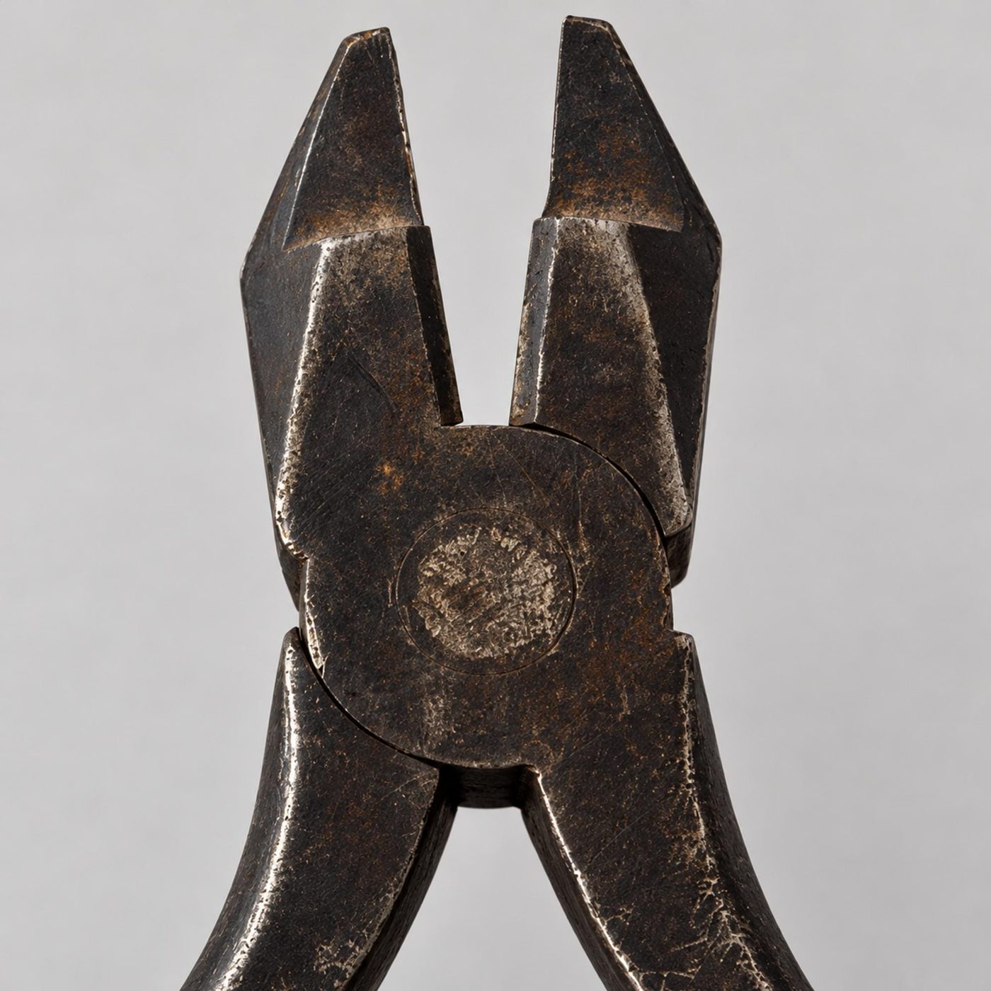Vintage Bernard end-cutting nippers with embossed steel handles, photographed from the Tucson Collectibles catalog
