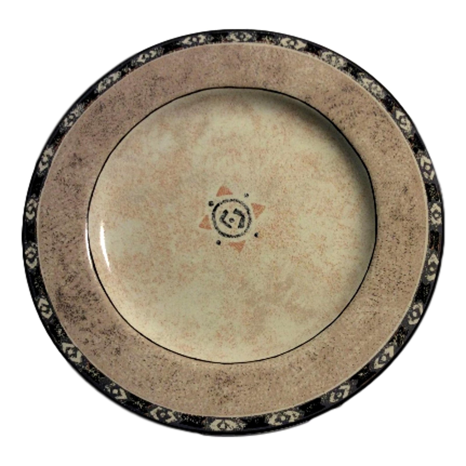 2 Sakura Stoneware Salad Plates, Sue Zipkin Dune Pattern, 8 inch