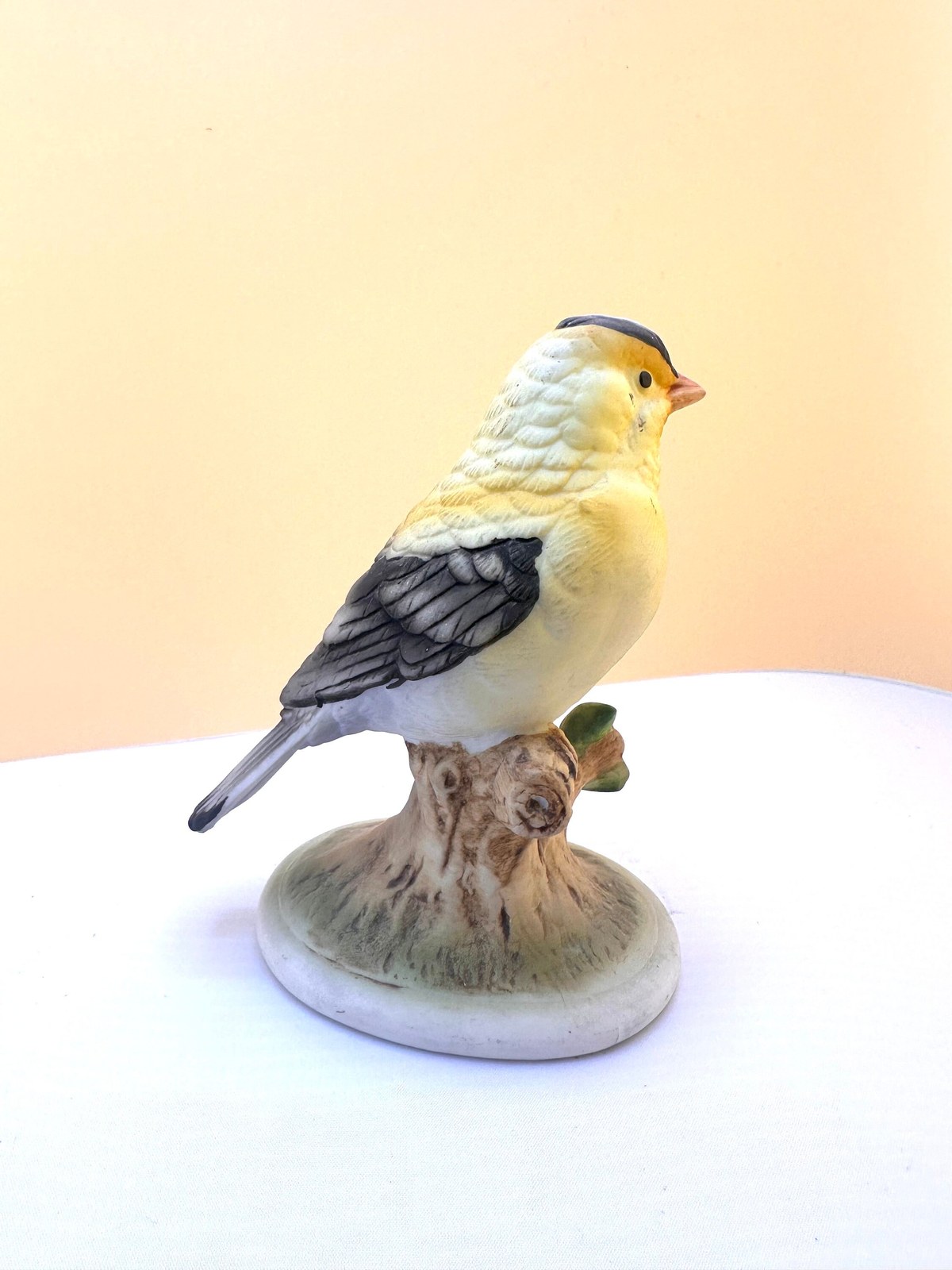 American Goldfinch Decor, Porcelain Figurine, Lefton Retired Statue