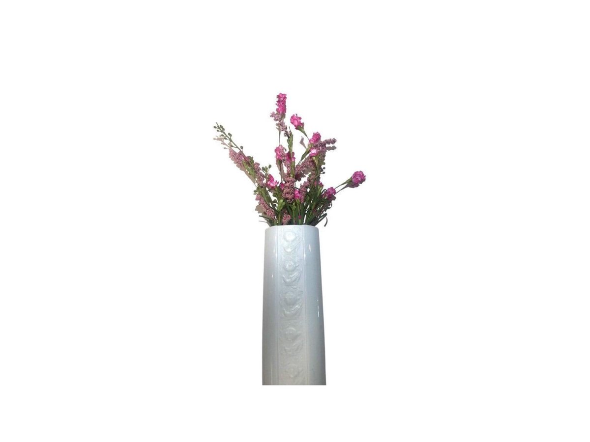 Bjorn Wiinblad Vase: Vintage Rosenthal Studio Linie White Porcelain Flower Holder