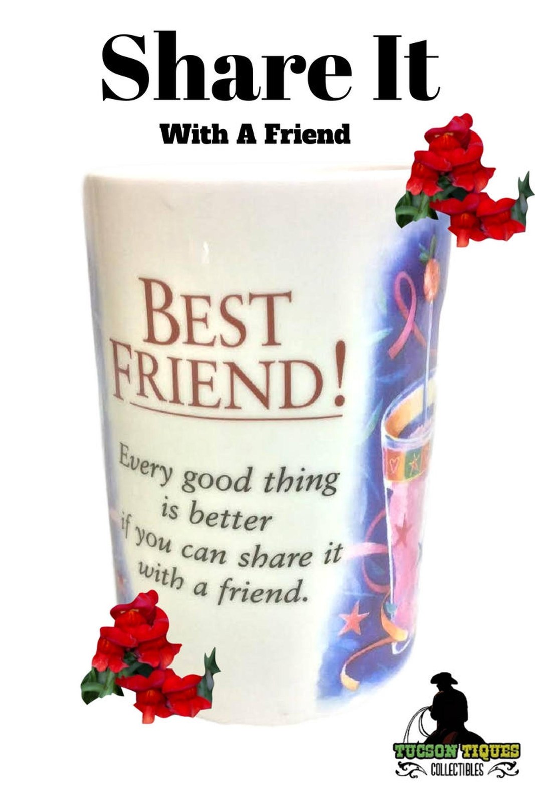 Bone China Friend Mug | Helen Exley Nostalgic Artwork
