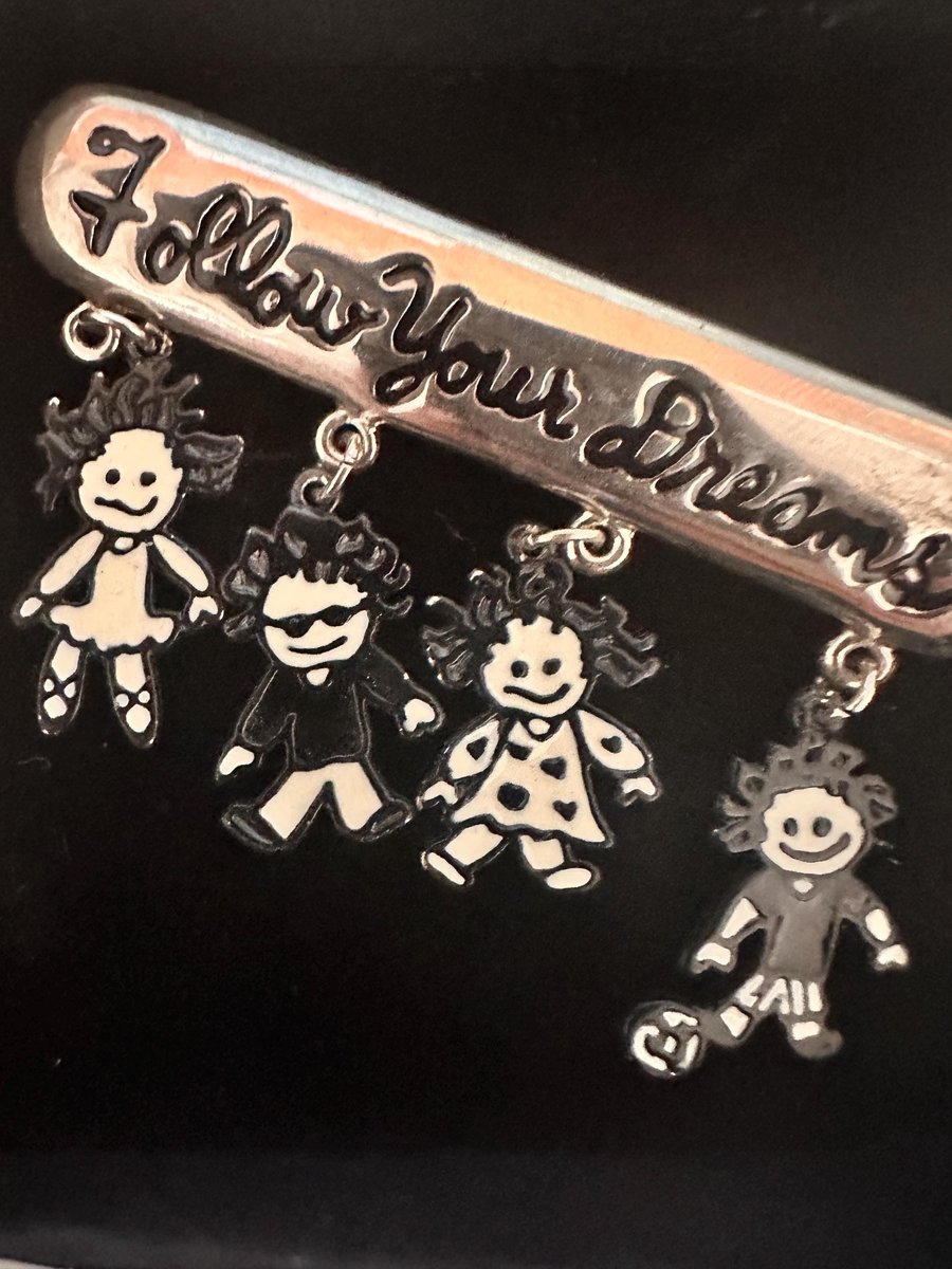 Children of the Inner Light Teen Brooch, Silver Tone Character Pin, Follow Your Dreams Accessory