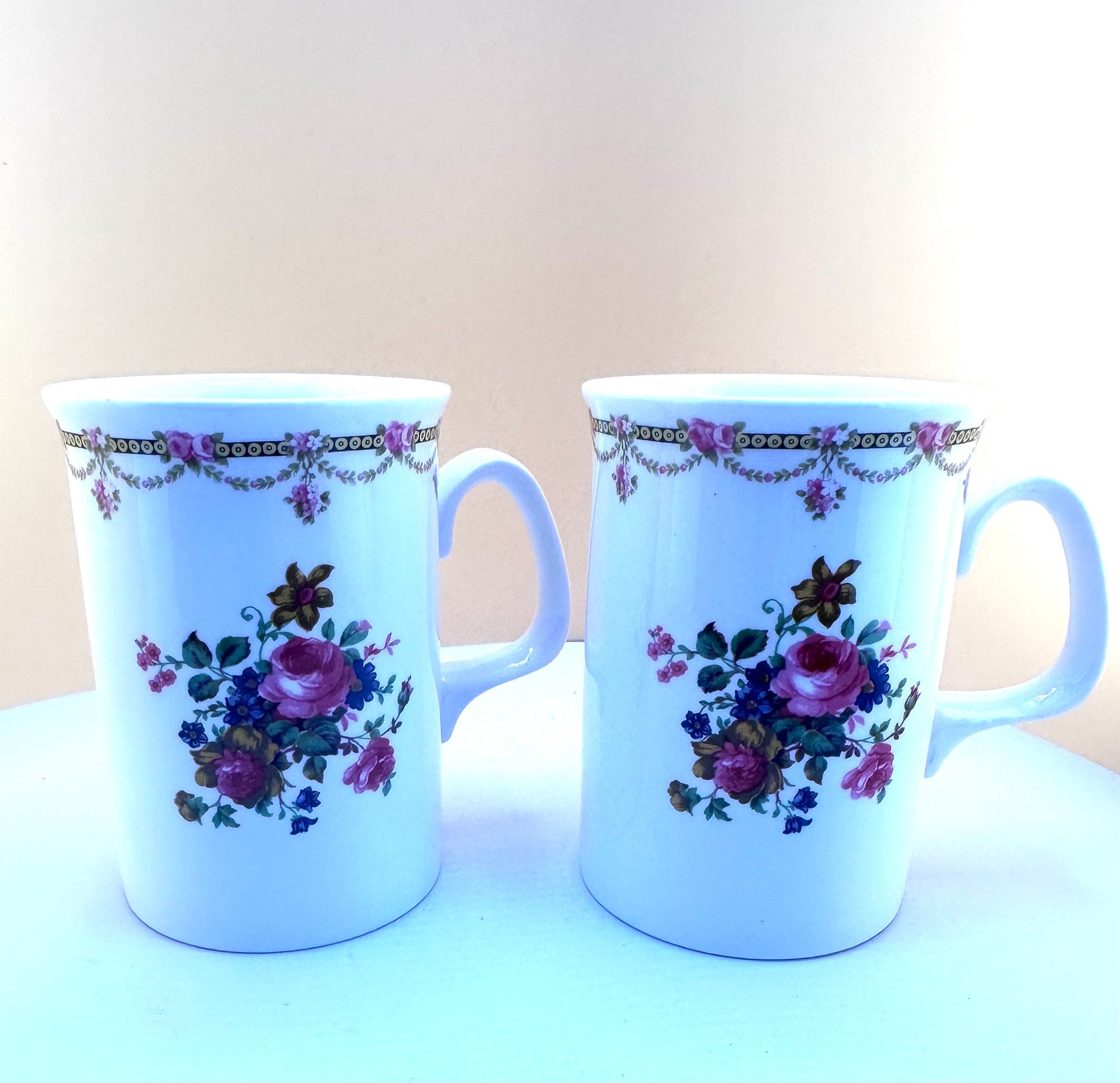 Coffee Lovers Cups Vintage Duchess London Collection Bone China Mug Set