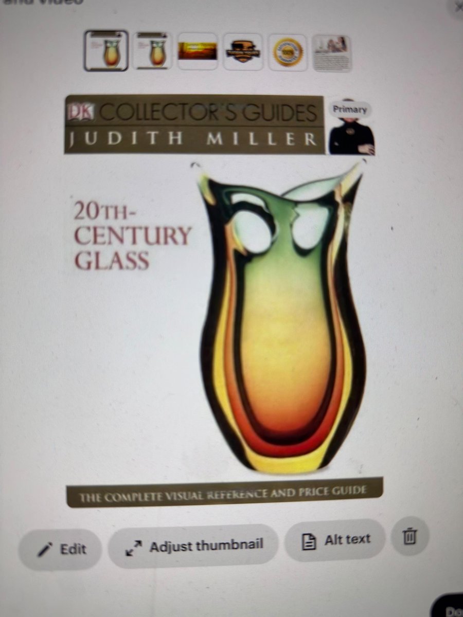 Collectors Guide To 20th Century Glass, Visual Reference, Hard Cover Book