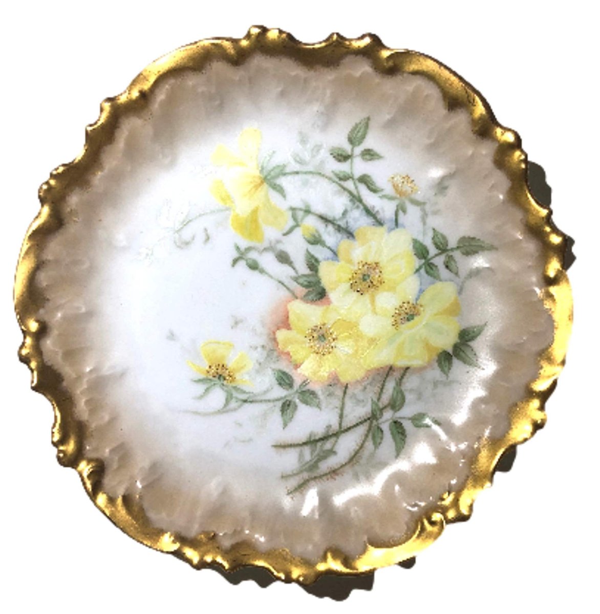 Decorative Plate Limoges Le Coiffe, Hand Painted Porcelain Wall Art