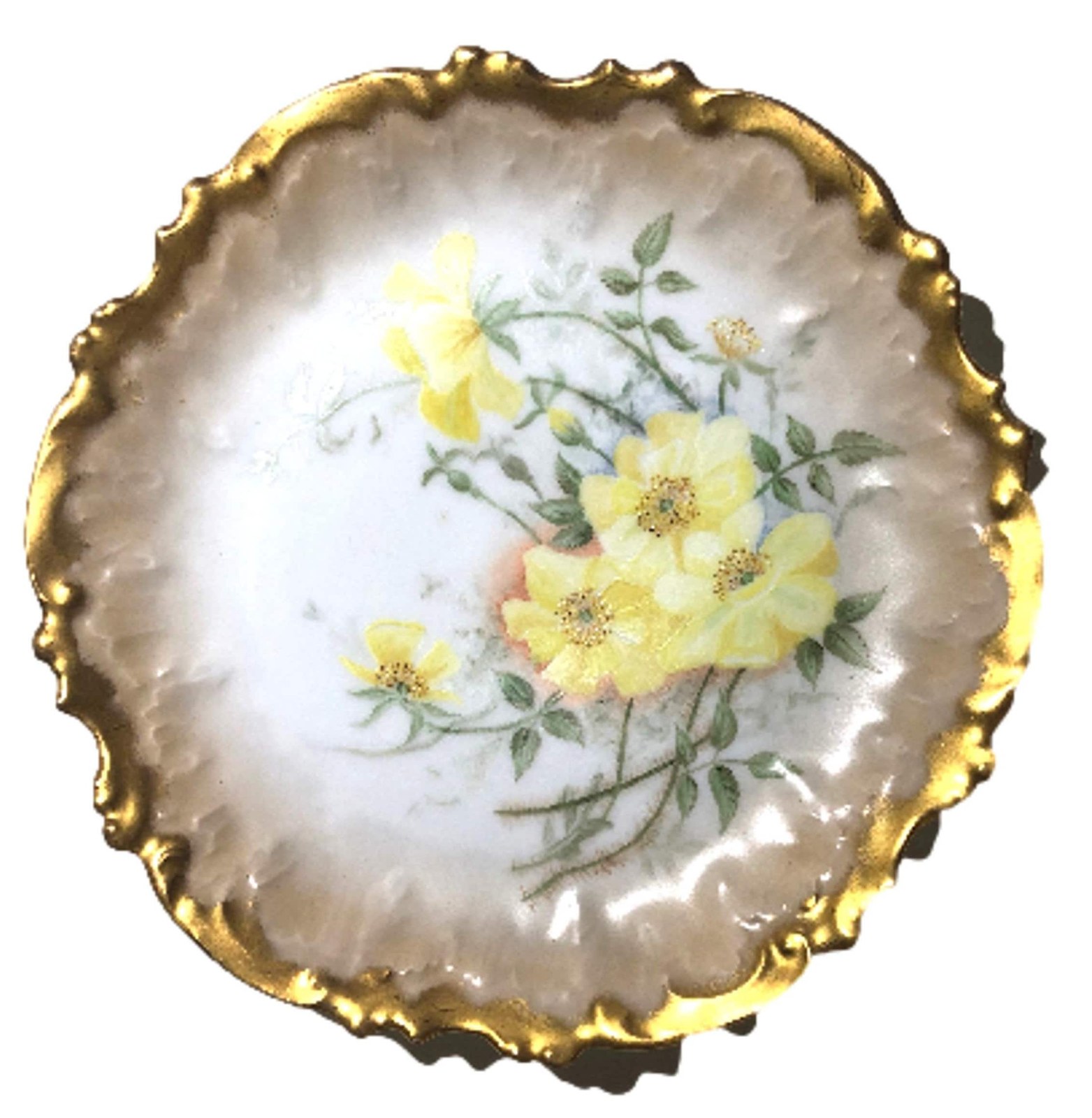 Decorative Plate Limoges Le Coiffe, Hand Painted Porcelain Wall Art