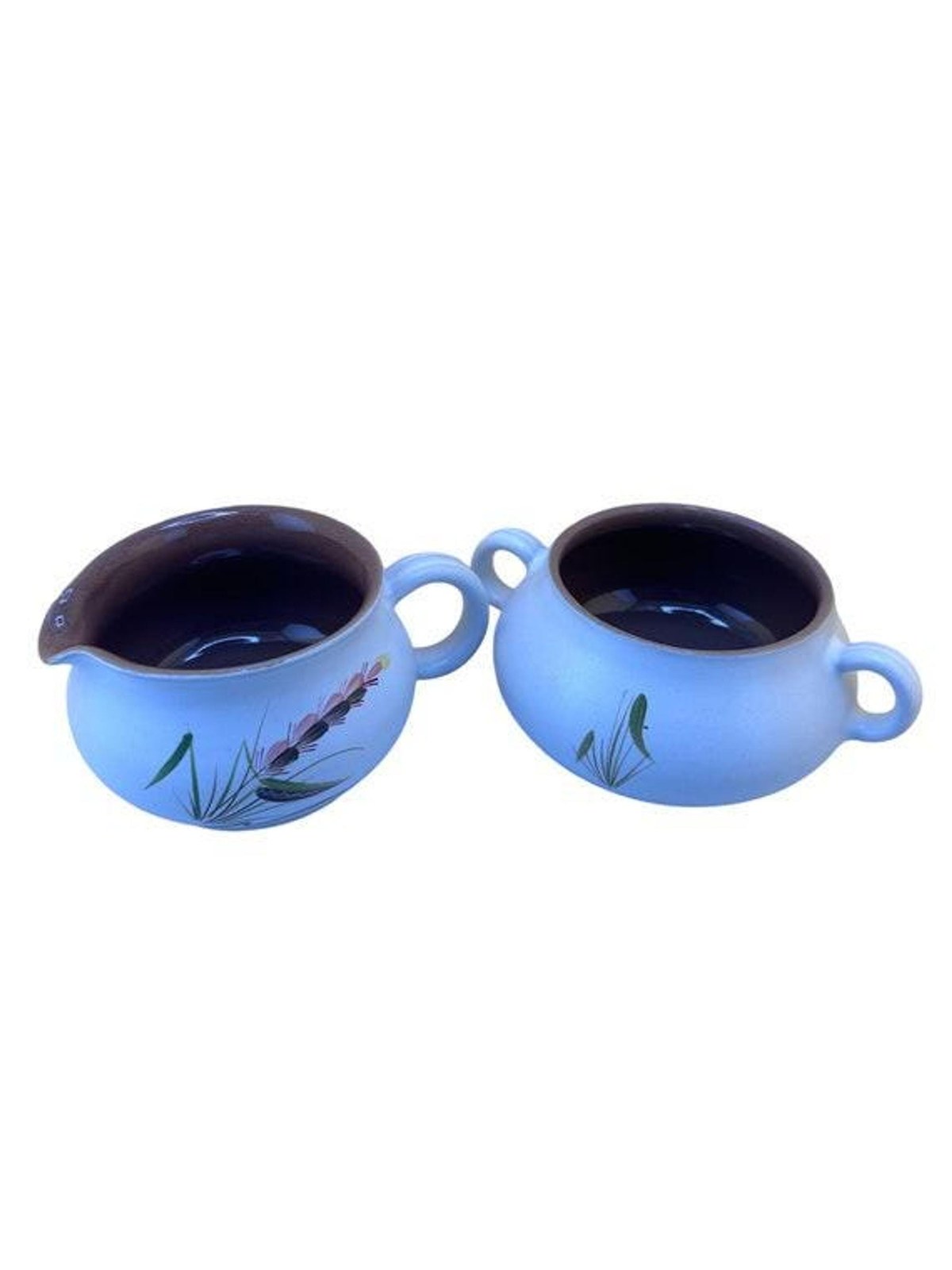 Denby Harvest Stoneware Sugar Bowl and Creamer Set