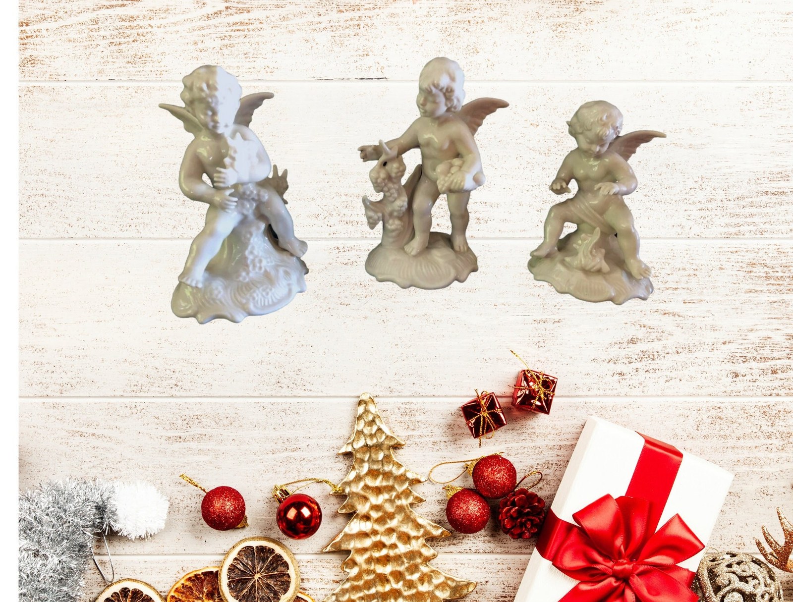 Dresden Angels Porcelain Cherub Figurines