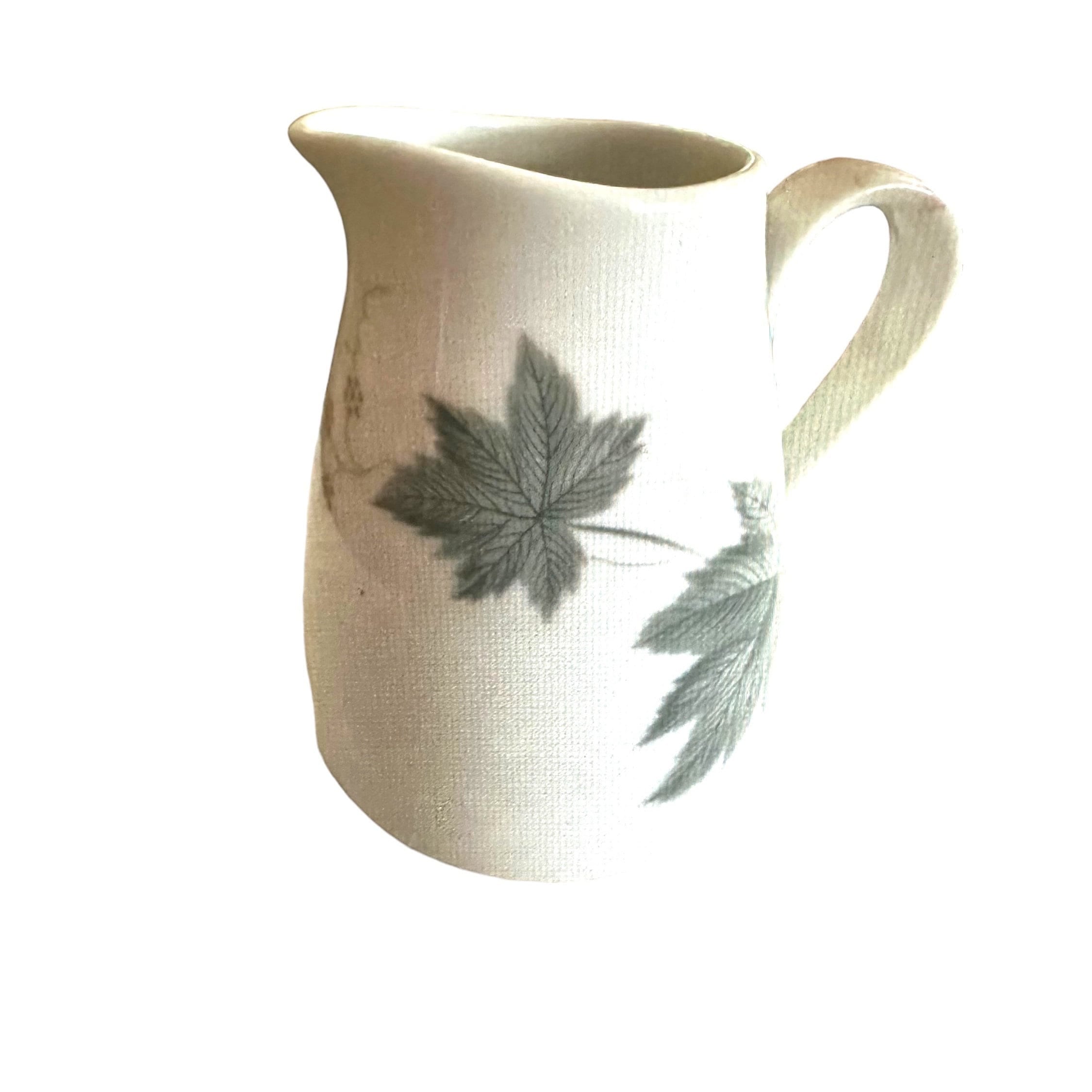 Noritake Wild Ivy 102 Creamer, Vintage Cook N Serve China, Green Ivy Leaf