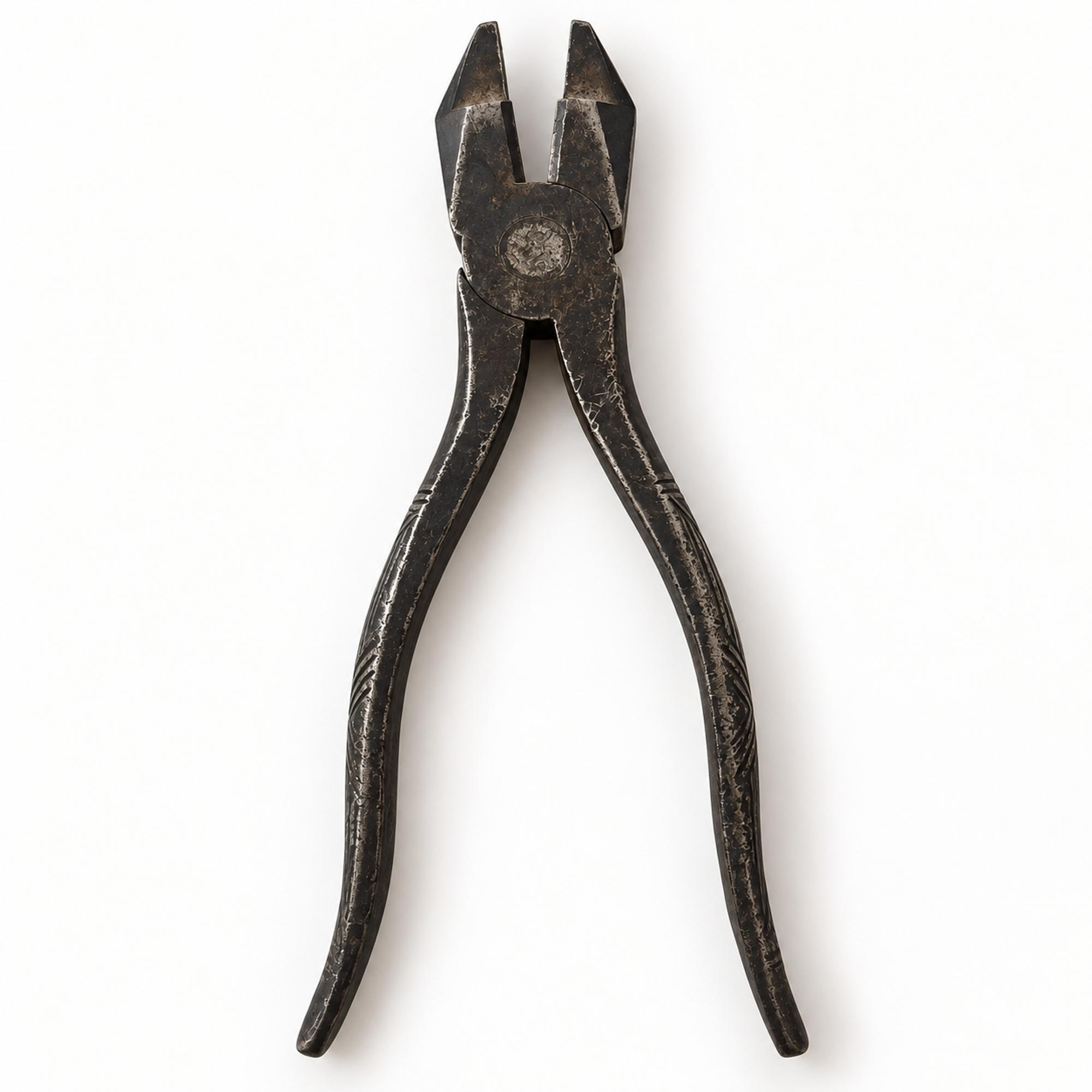 Vintage End Cutting Nippers, Bernard Embossed teel Handles, Schollhorn Tool