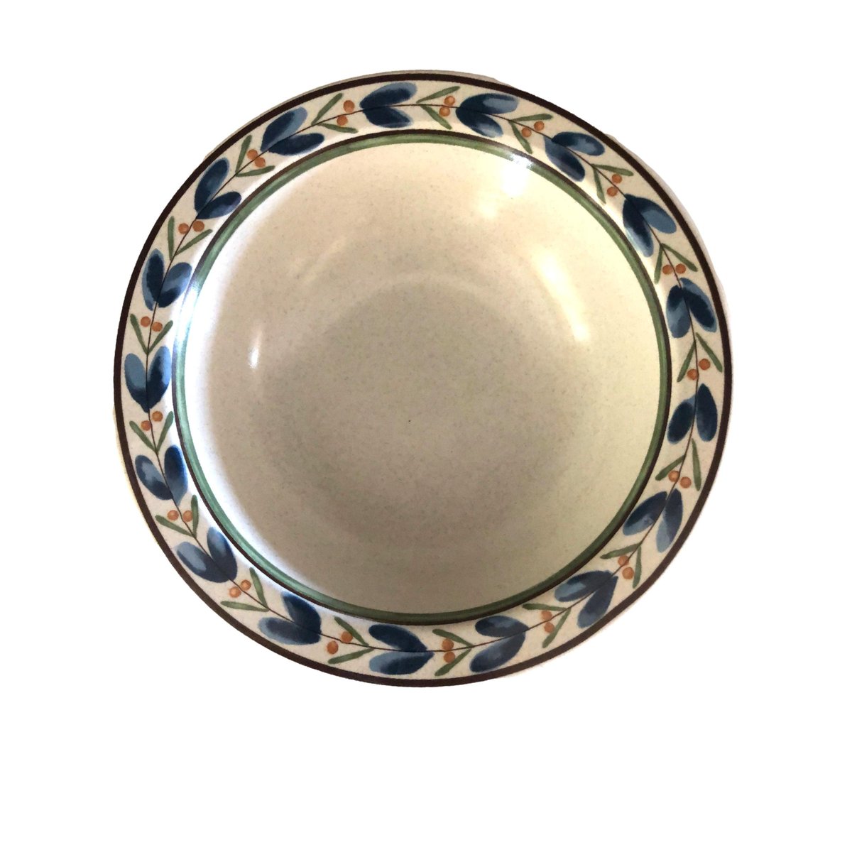 Everyday Soup Bowl Set Of 4, Vintage Potters Touch Blue Fleur