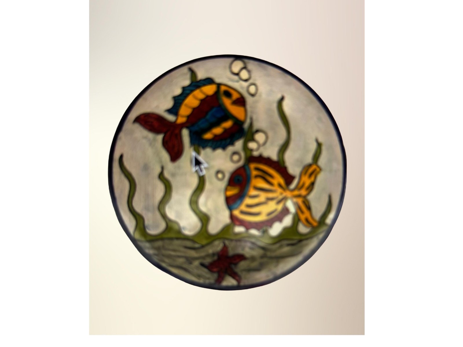 Fish Plate Handmade in Mexico Talavera Mexican Pottery