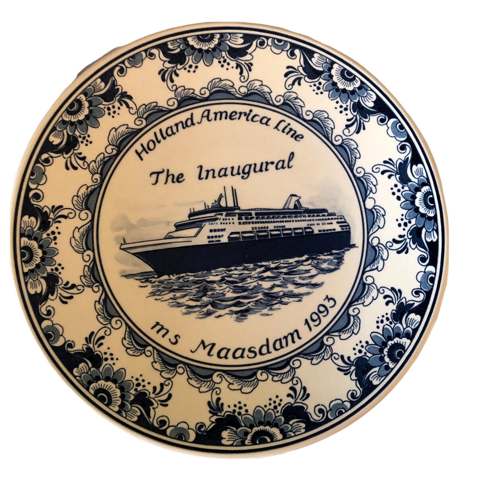 Holland America Line | The Inaugural ms Maasdam 1993 Wall Decor Plate