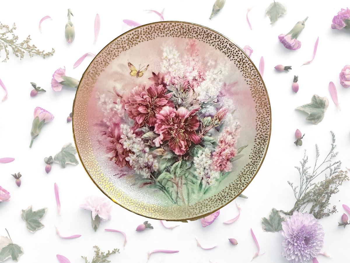 Lena Liu Hibiscus Wall Decor | Fine China Porcelain Decorative Plate with COA