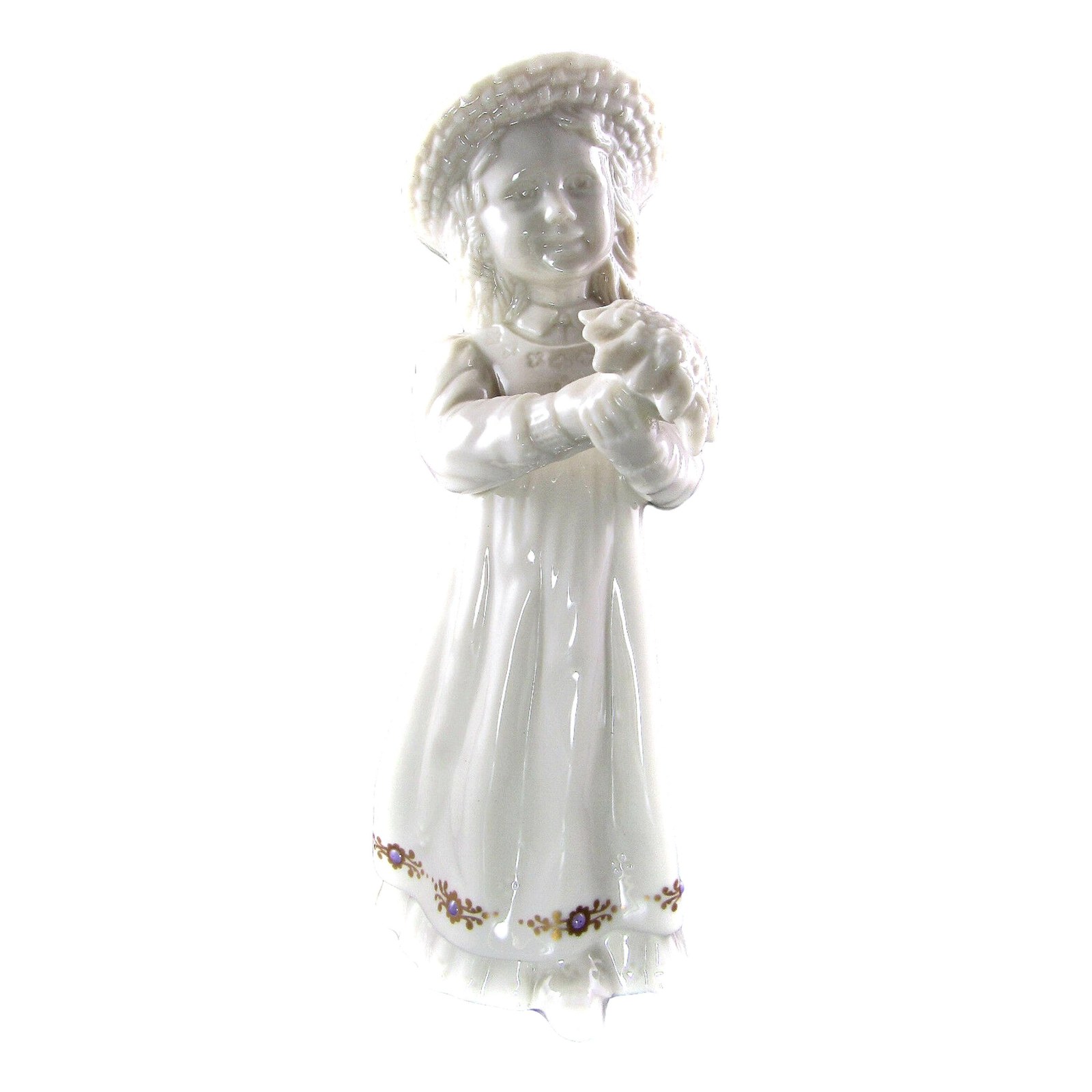 Lenox China Flower Girl Statue: 7" Ceramic Wedding Decor