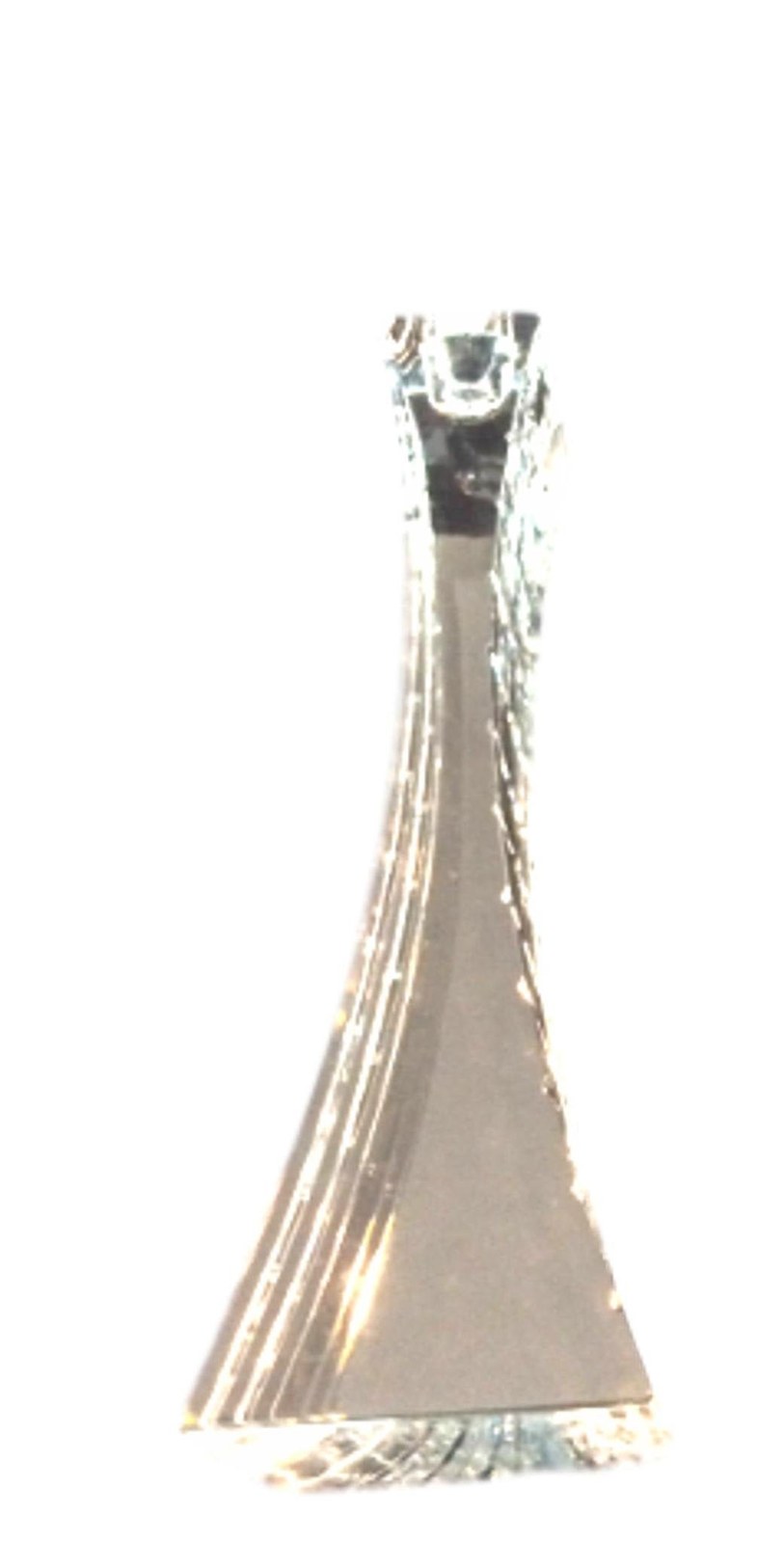 Mikasa Candelstick Platinum Tall Clear Crystal Candle Holders
