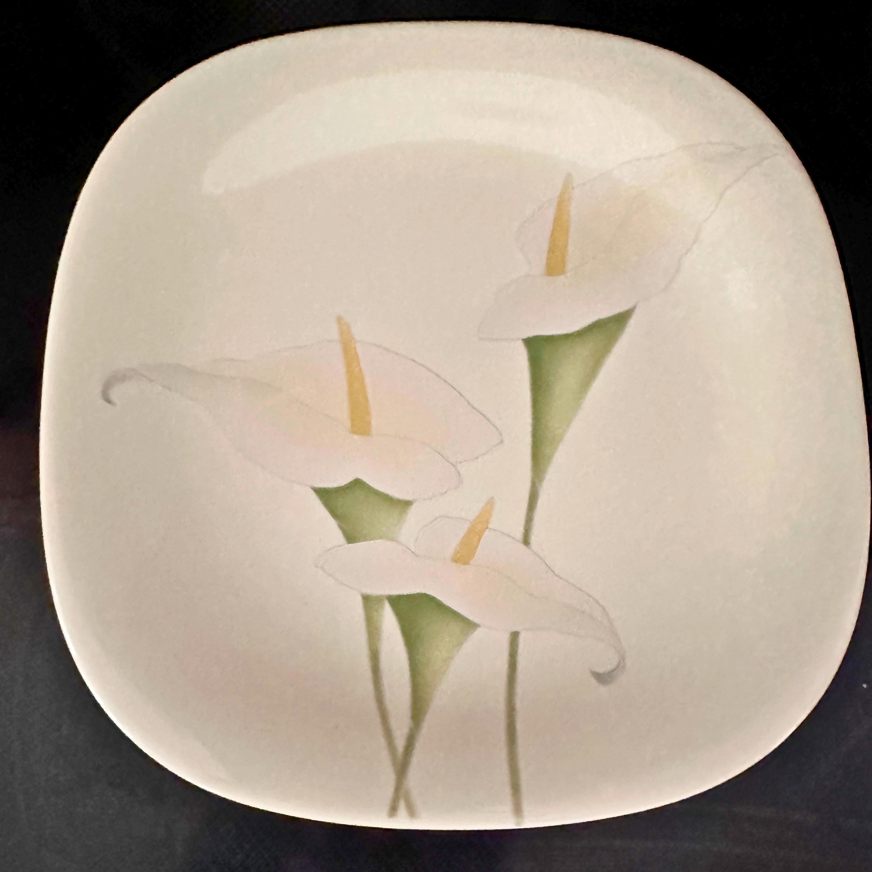 Mikasa Floral Gallery Plate, White Lilies China Plate