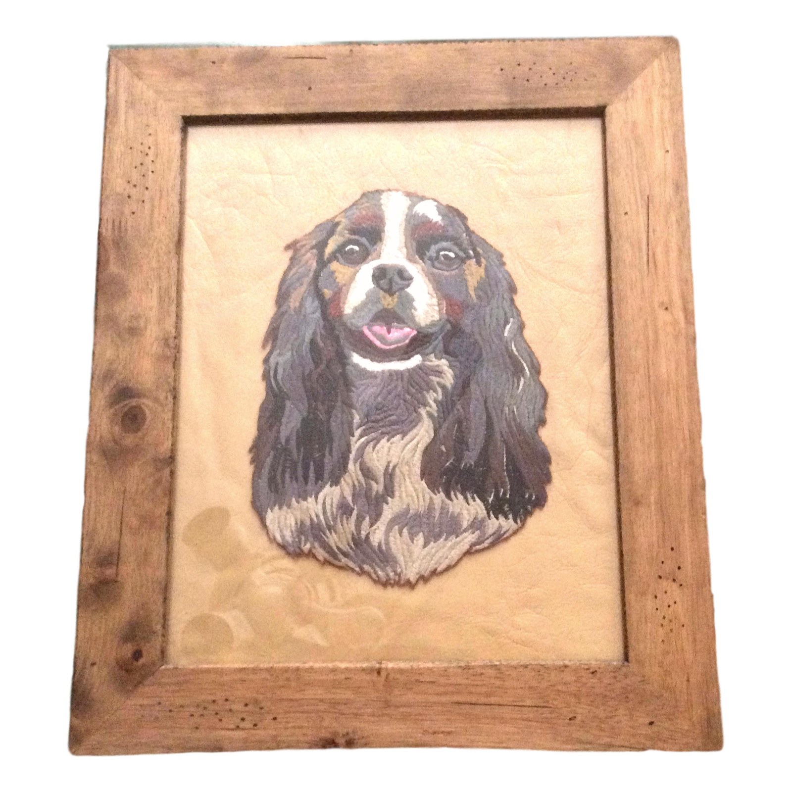 Plush Pets Art Cavalier King Charles Framed Wall Art Pet Memorial