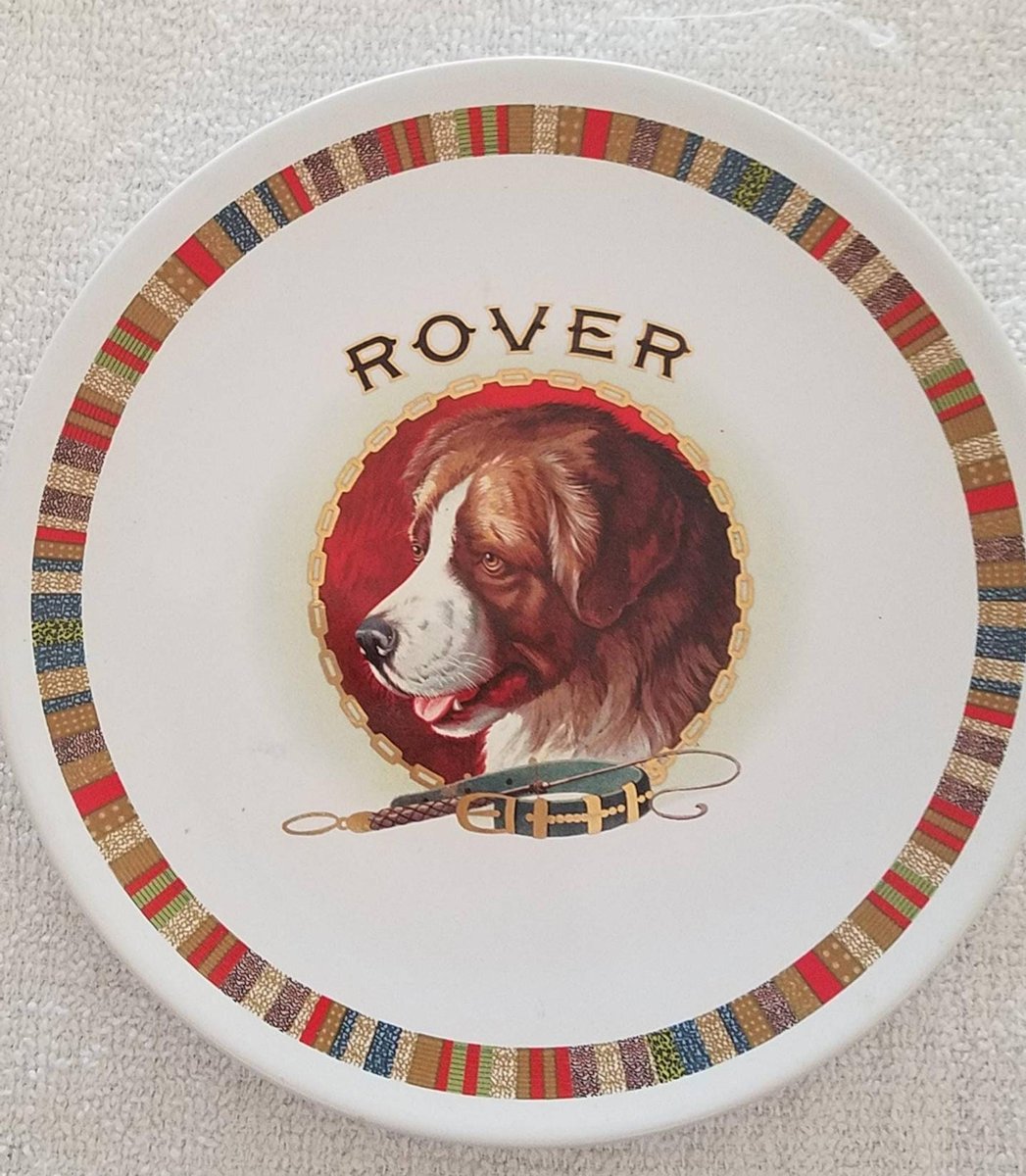 Pottery Barn Fireside Wall Decor | St Bernard Dog Ceramic Plate