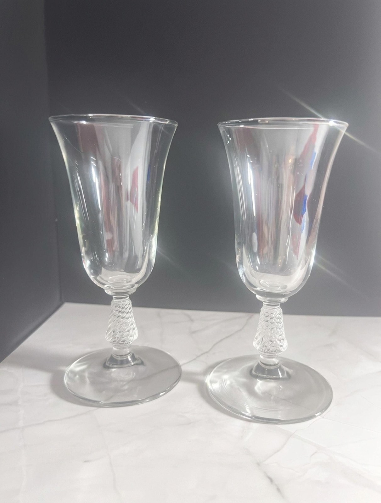 Rock Sharpe Blown Glass 3007 Juice Glasses