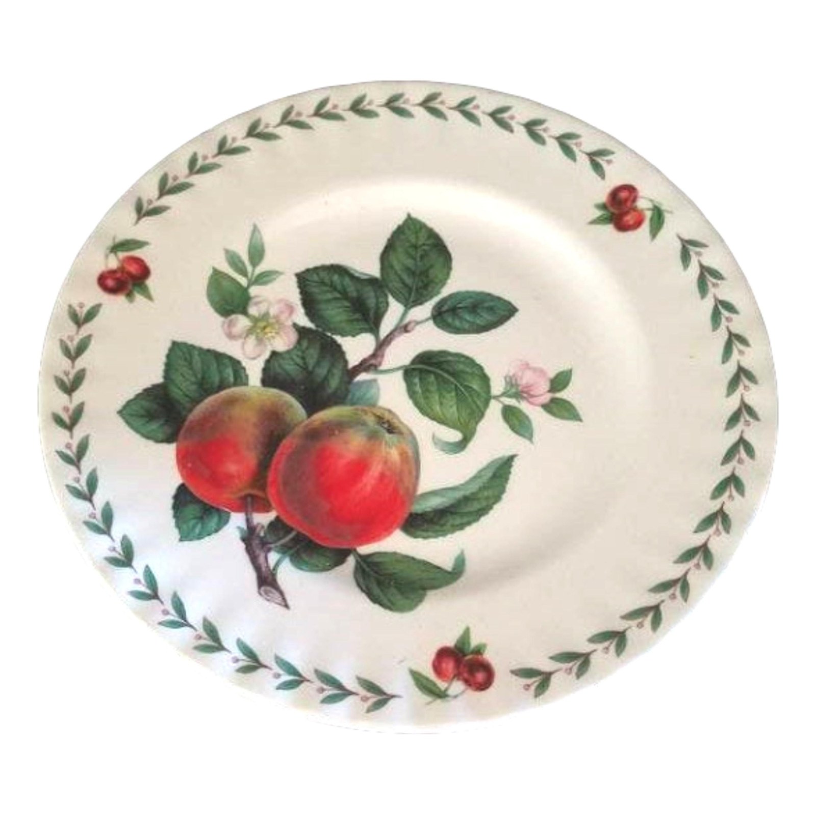 Roy Kirkham Salad Plate | English Fine Bone China Dish Apples