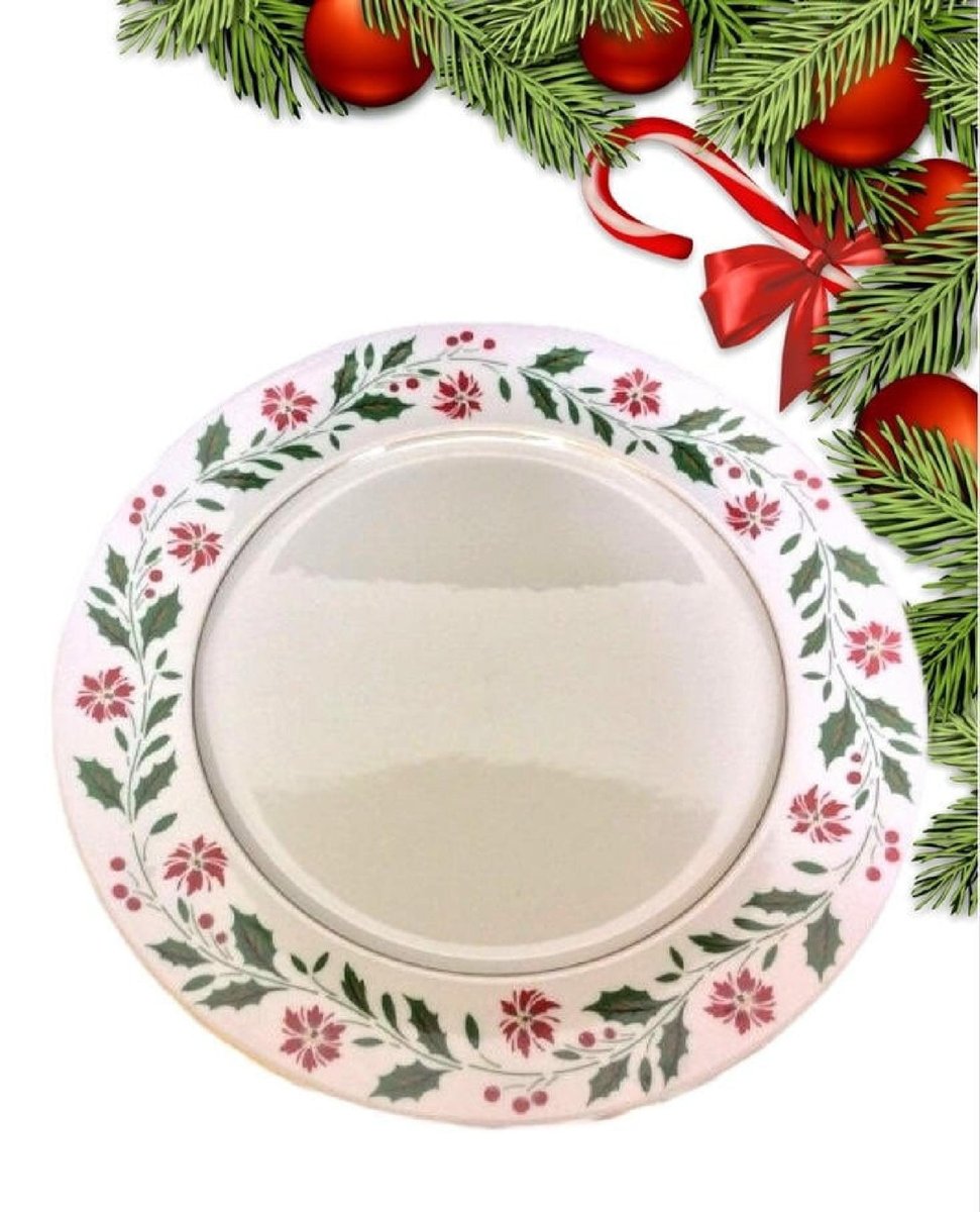 Royal Doulton Holly Christmas Dinner Plate, Vintage Holiday China