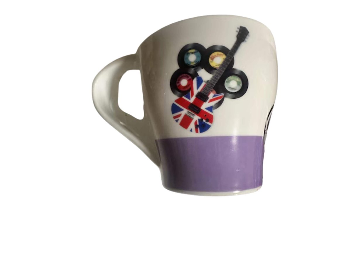 Set of 2 Vintage Coffee Mugs, Retro Brit Decor