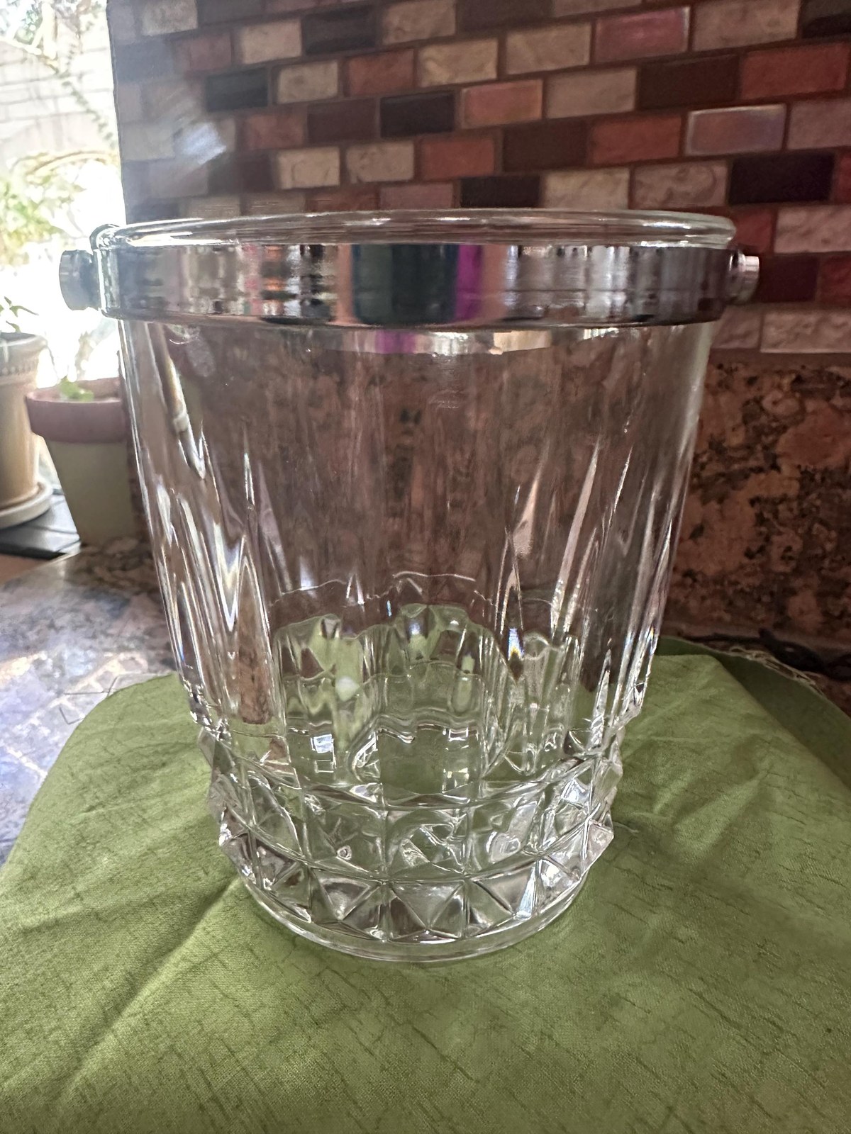 Small Ice Bucket Cristal D Arques Durant with Detachable Handle