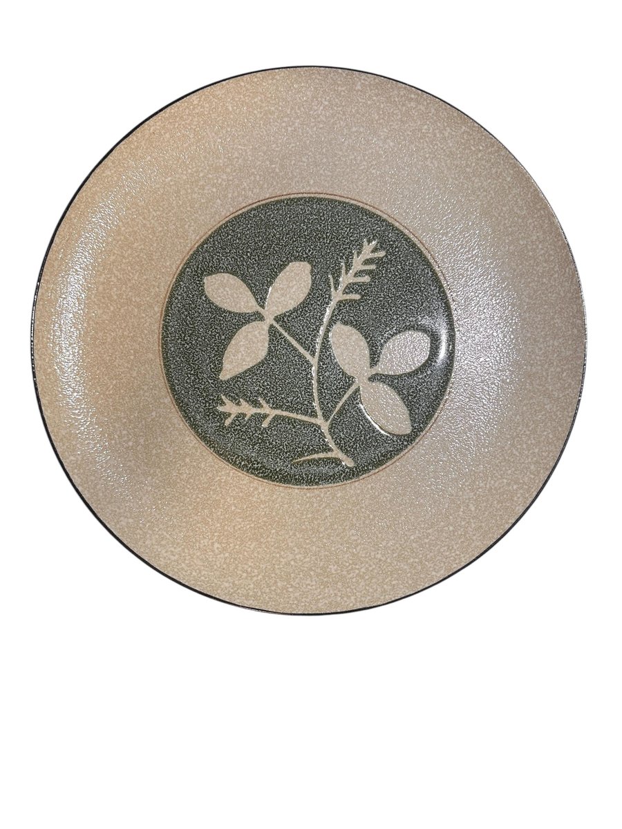 Stoneware Dinner Plate, Ucago Medallion Pattern