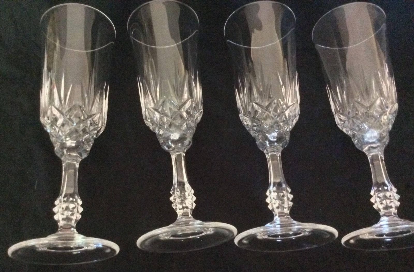 Tuilleries Villandry by Cristal D'Arques Champagne or Mimosa Flutes Vintage Stemware