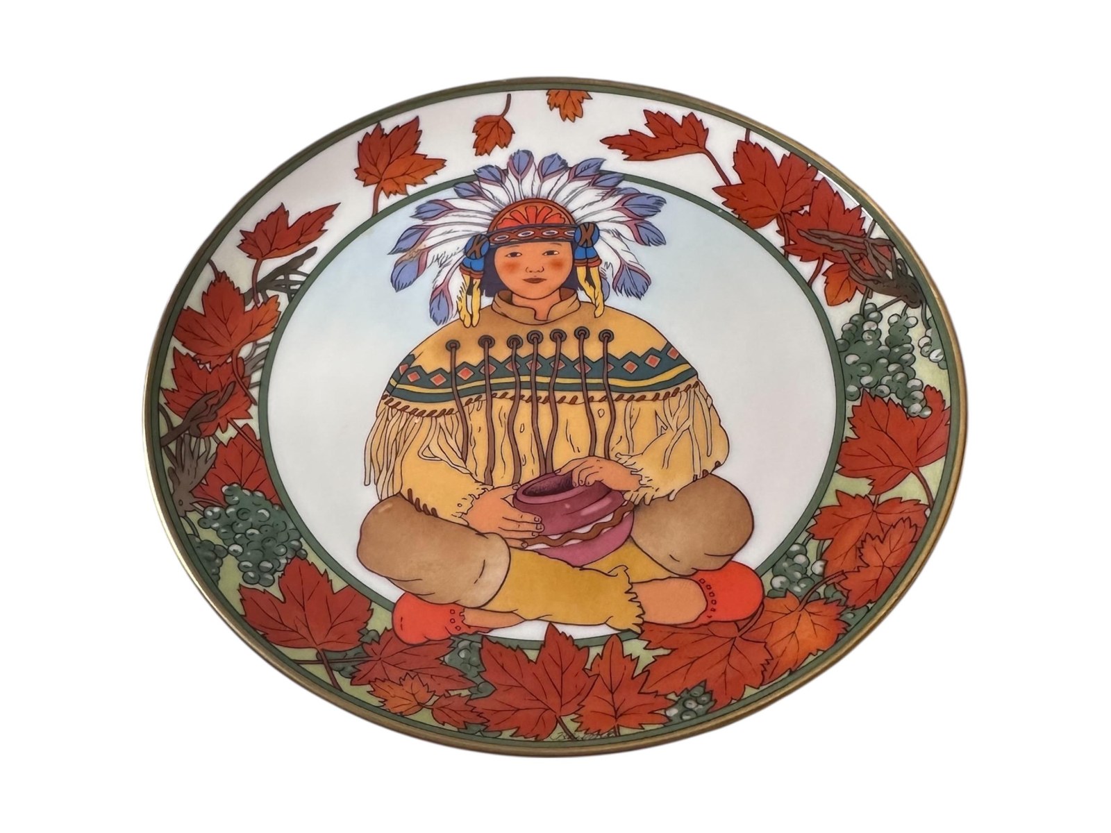 UNICEF Children of the World Porcelain Plate, American Child Art, 1984 Limited Edition