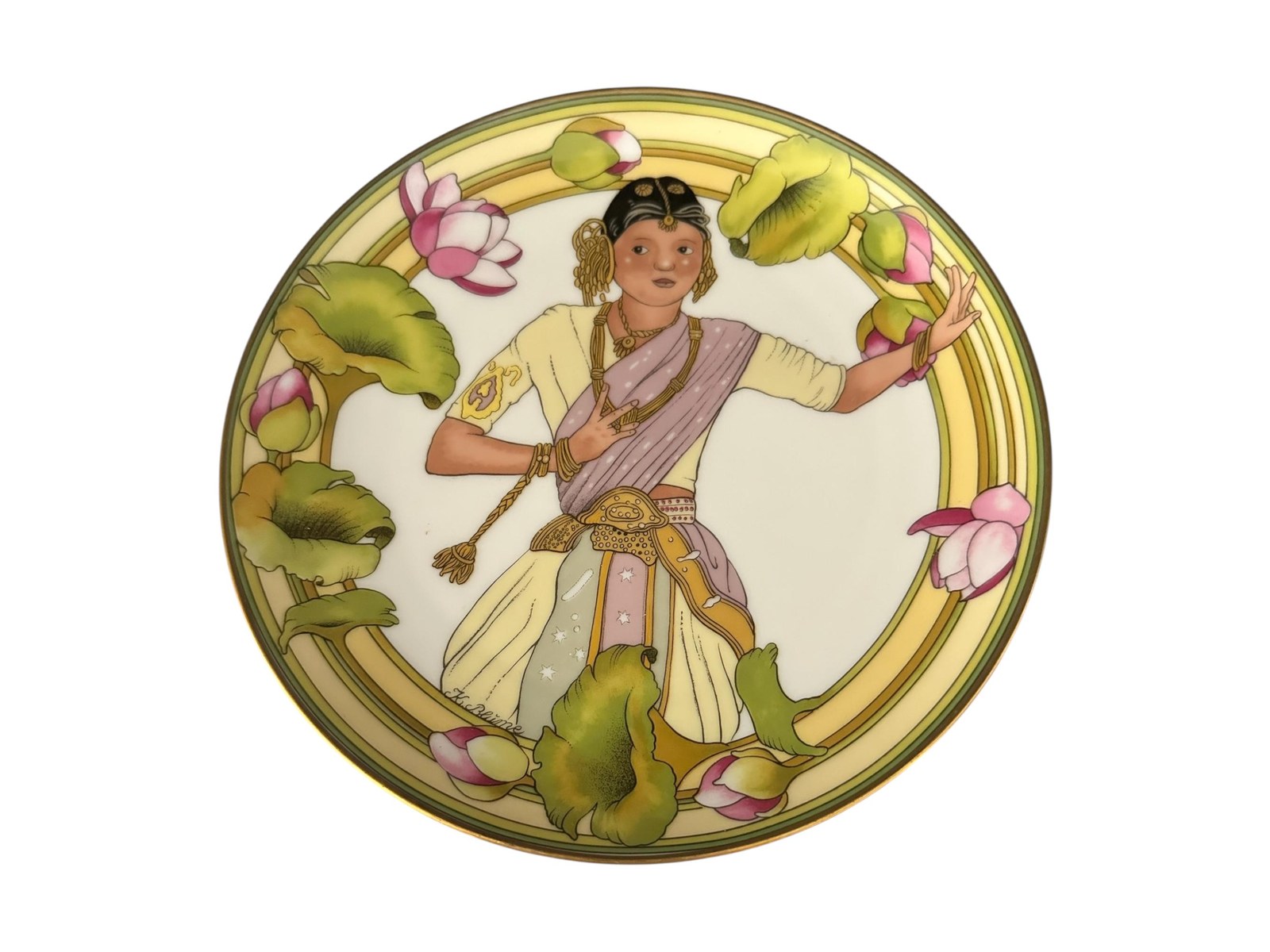 United Nations Child of India Wall Decor Plate: Porcelain Wall Art