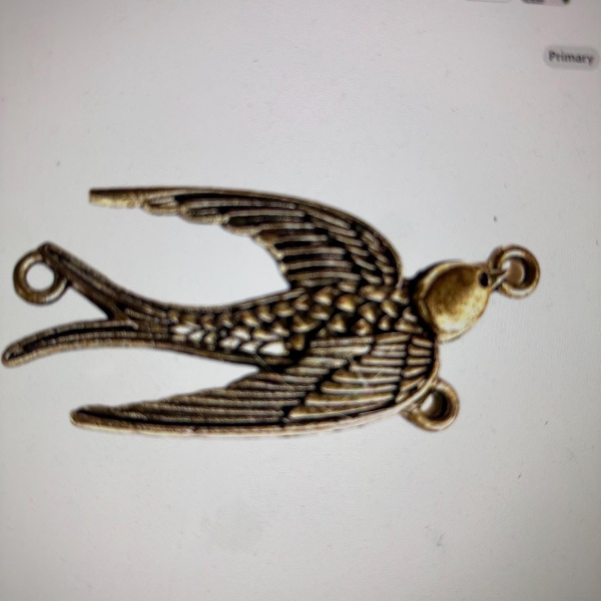 Vintage Bird Findings Design Charms, Antique Brass Swallows Craft Supplies for Jewelry Making